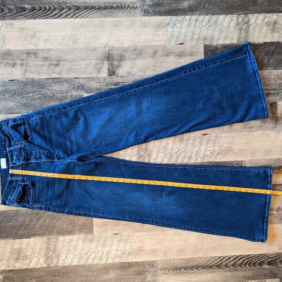 Mother The Tomcat Roller Sneak Jeans Blue High-Rise Flare - Picture 5 of 6